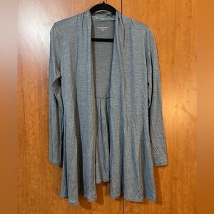 Eileen Fisher Open Cardigan, Silk Cotton, Soft Lightweight, Blue Gray Size SP